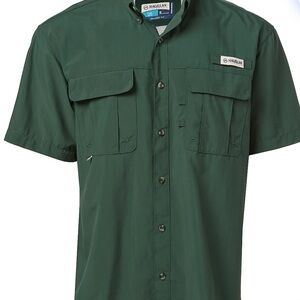Magellan Outdoors Green Button Down Casual Shirt